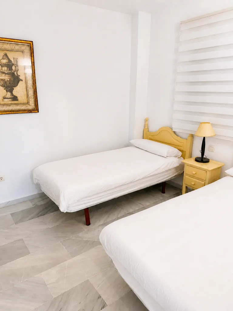 Bedroom with two single beds